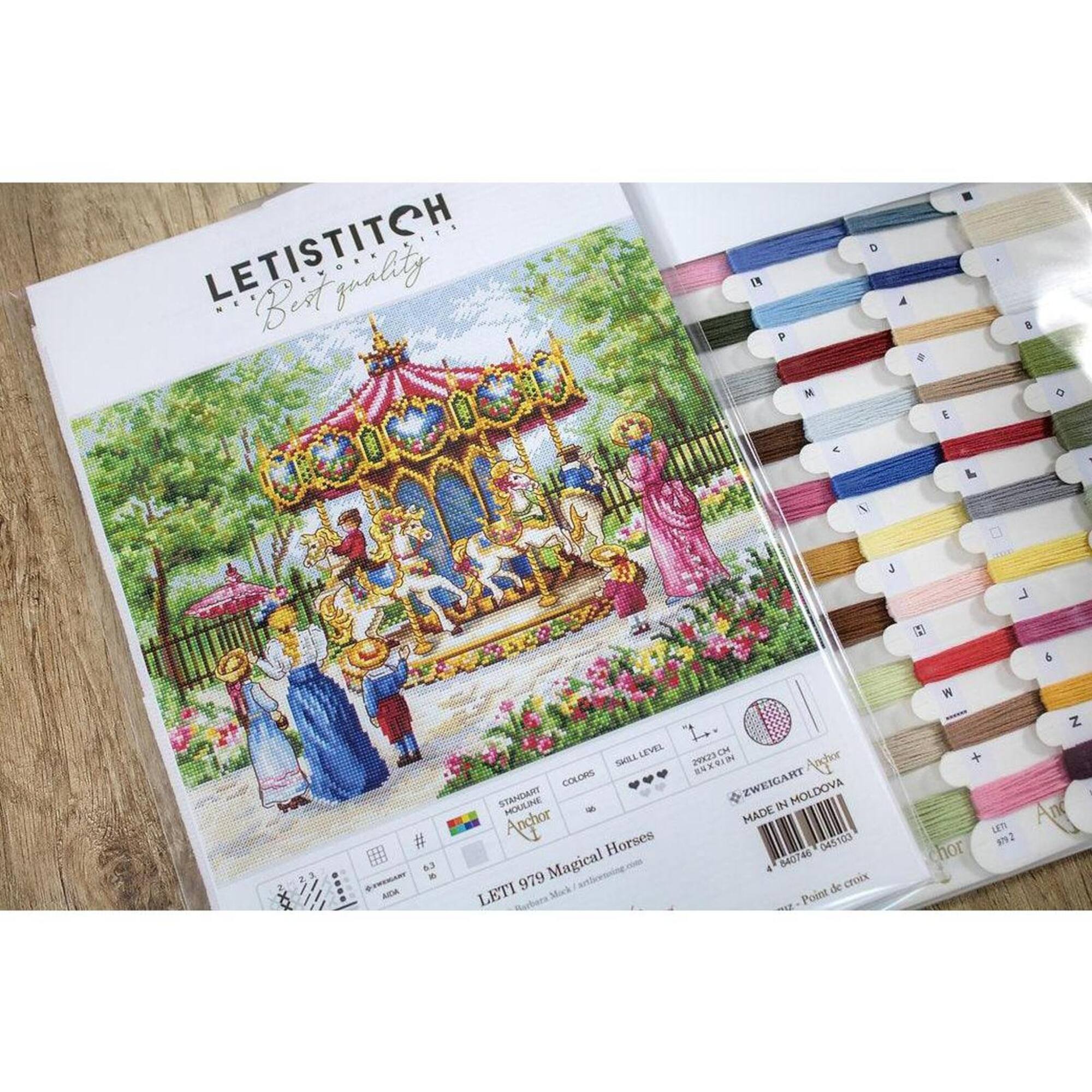 Letistitch Magical Horses Counted Cross Stitch Kit